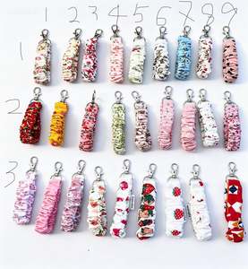 Handmade clip Scrunchie Keyring – Choose Your Favourite Design