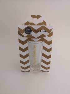 Drinkware: Happy Birthday Shot Glass