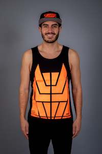 Shirts: Transform Men's Singlet Orange [Hi-Vis]