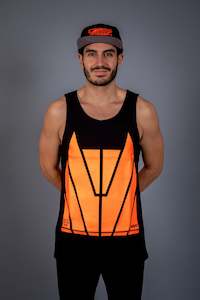 Classic Men's Singlet Orange [Hi-Vis]