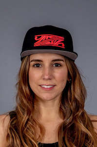 HVT Flat Peak Hat Black/Pink [Fluro]
