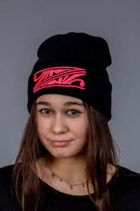 Maori Cuff Beanie Pink [Fluro]