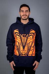 Maori Unisex Hoodie Orange [Hi-Vis]