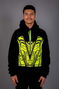 Maori Unisex Hoodie Yellow [Hi-Vis]