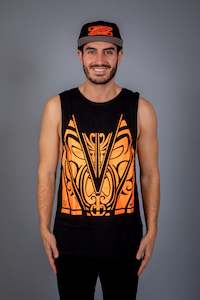 Maori Men's Muscle Singlet Orange [Hi-Vis]