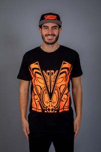 Mens Maori: Maori Men's T-Shirt Orange [Hi-Vis]