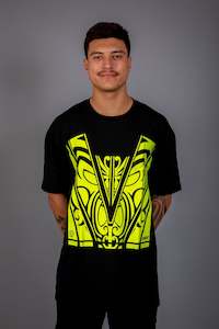 Mens Maori: Maori Men's T-Shirt Yellow [Hi-Vis]