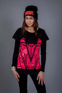 Tees: Maori Women's T-Shirt Pink [Fluro]