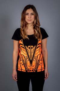 Maori Women's T-Shirt Orange [Hi-Vis]