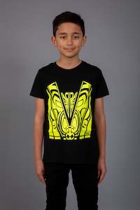 Tees: Maori Kid's T-Shirts Yellow [Hi-Vis]