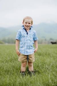 Charlie Shirt in Blue Check