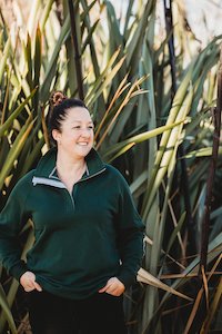 Womens Rugby Jerseys: Biddy Jumper in Forest Green - Size 16 only