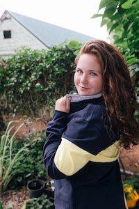Womens Rugby Jerseys: Lucy Rugby in Navy and Yellow