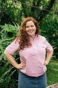 Womens Workshirts: Alice Workshirt in Pink Gingham