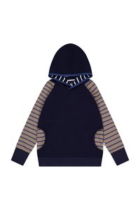 Frankie Hoodie in Tan and Navy