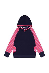 Childrens Jumpers: Frankie Hoodie in Pink and Navy