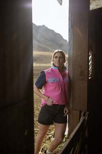 Womens Workshirts: Alice Workshirt in Pink and Navy