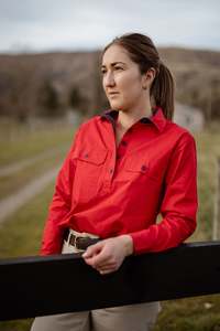 Womens Workshirts: Heidi Workshirt in Red