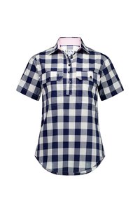 Womens Workshirts: Alice Workshirt in Navy Gingham