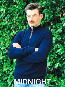 Products: Men's Patch Sweater (9790) possum merino