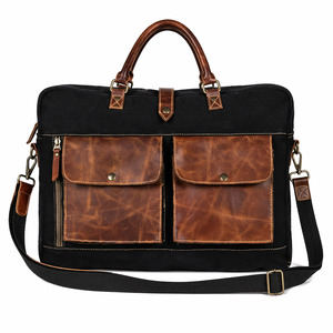 Cowhide Bags: Robin Laptop Bag - UNISEX