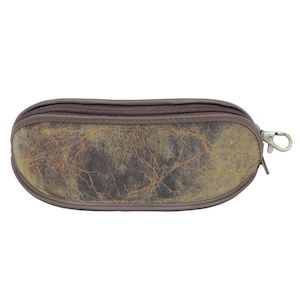 Accessories: Sunglasses Case - Aged Leather