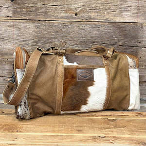 Travellers Duffles: Jersey Traveller with Aged Leather Trim