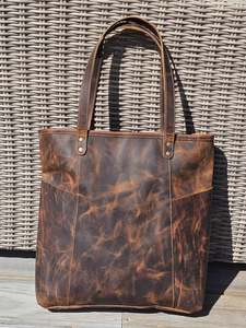 Totes: Brooke - Burnt Toffee Aged Tote