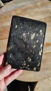 Black & Gold Shimmer Passport Holder