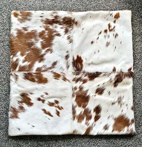 LARGE Cushion Cover - Jersey Brown & White