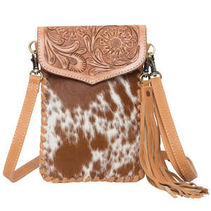 Handbag: Phoebe Phone Bag - Tan