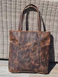 Totes: Brooke - Burnt Toffee Aged Tote