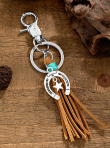 Cowhide Bags: Lucky Star - Keyring/Bag Charm