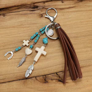 Cowhide Bags: Tassel Tess - Keyring/Bag Charm
