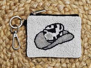 Cowhide Bags: Rodeo Gal - Beaded Coin Purse/Bag Charm