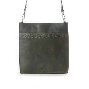 Cowhide Bags: Sienna - Warm Olive