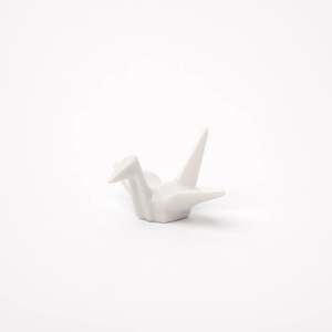 Origami Crane Chopstick Rest - White