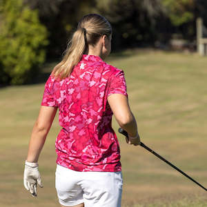 WOMEN'S SUNDAY PINK POLO