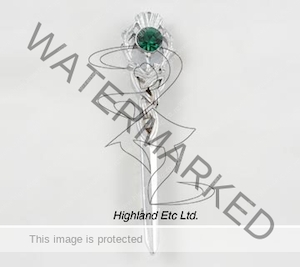 Thistle - 4 colours » Kilt Pins & Cufflinks, Kilt Pins Highland Etc