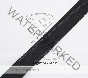 Elastic 25mm Black » Sailors, Fabric, Ribbon & Elastic Highland Etc