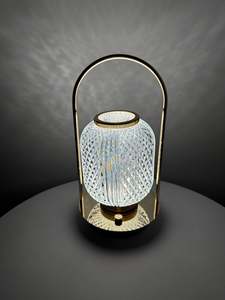 Portable Crystal Lantern Table Lamp touch control LED