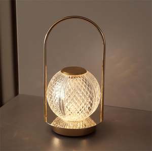 Portable Crystal Table Lamp touch control LED