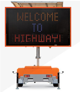 Products: Variable Message Signs – Solar VMS for Roads & Events
