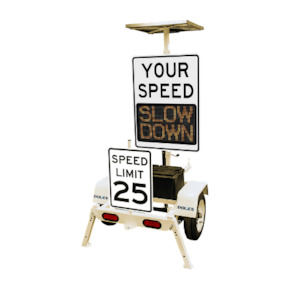 Products: Speed Display Trailer – Radar Sign Mount Highway 1