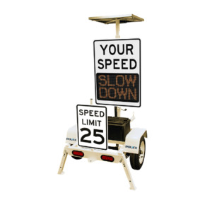 Products: Speed Display Trailer – Radar Sign Mount Highway 1