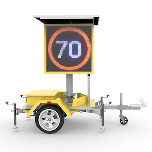 VSL Variable Speed Limit Trailer Remote LED Traffic Sign