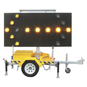 Products: Arrow Board Trailer – Solar LED Traffic Control Sign