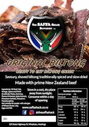 Biltong And Droewors: Saffa Shack Biltong Bag 100g Original