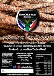 Biltong And Droewors: Saffa Shack Droewors Snack Bag 100g