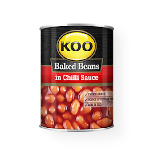 Canned Foods: Koo Baked Beans in Chilli Sauce 420g
